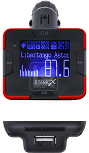 Трансмітер автомобільний Grand-X CUFM22GRX Silver