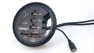USB HUB Grand-X DH-80XDC