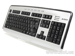 Клавіатура A4 Tech KLS-23MUU Black/Silver USB