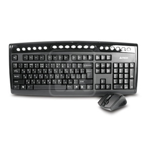 Клавіатура + миша A4 Tech 9100F Silver/Black